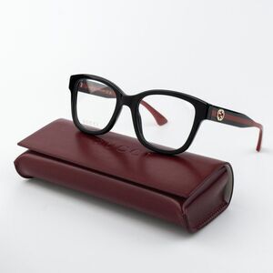 Gucci Women Eyeglasses Black Square GG1863O 001 NEW AUTHENTIC